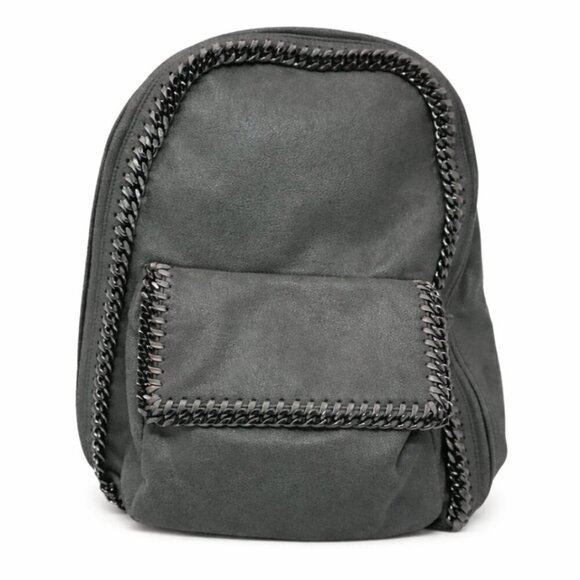 Stella McCartney Falabella Shaggy Deer Rucksack Backpack Gray handbag main image 11
